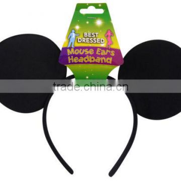 Mouse Ears Headband Fancy Dress Costume Mickey Minnie -Outfit Par H112