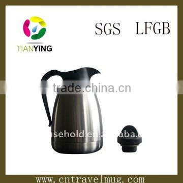 stainless steel thermos silver vacuum coffee pot