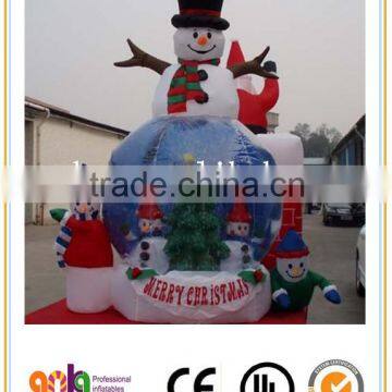 Self snowing inflatable christmas tree