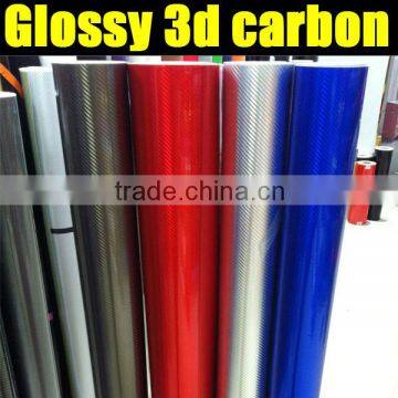 glossy carbon fiber film for car body decoration vinyl film