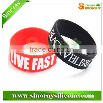 Embossed Silicone Wristbands