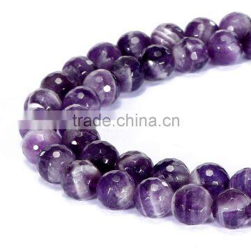 Good Sale Faceted Round Teeth Amethyst Gemstone Loose Beads