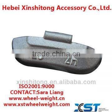 Zinc clip-on balance weight