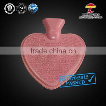 Heart Shape Natural Rubber Hot Water Bottle