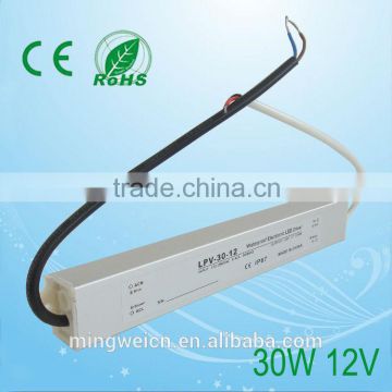 China supplier Wateproof 30W 12V Led driver light Transformer DC power supply