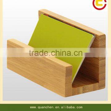 Bamboo business card holder