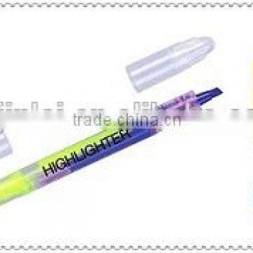 2 in 1 highlighter pen,double tip