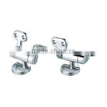 Zinc Toilet Seat Hinge, With Screw Fitting Parts, Chrome Finish, X29018