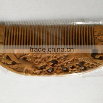 Natural health wooden comb