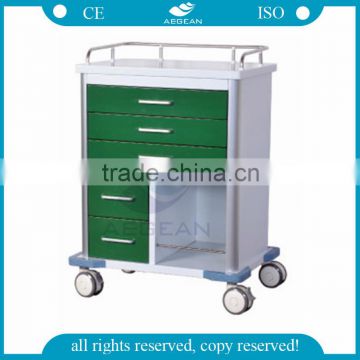 AG-GS006 Hospital multifunction ss material medical clinical trolley