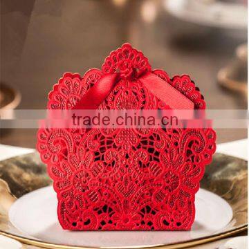 Wholesale Red Paper Wedding Gift Boxes For Sugar/Chocolate