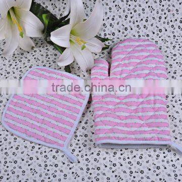 fashion doubled dotted work gloves cotton high quality