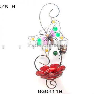 Glass Bird Feeder Tree Hanger Tray Bird Feeders photo-3