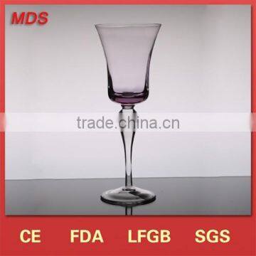 Glass dinnerware type stocked featured purple colored wine glass