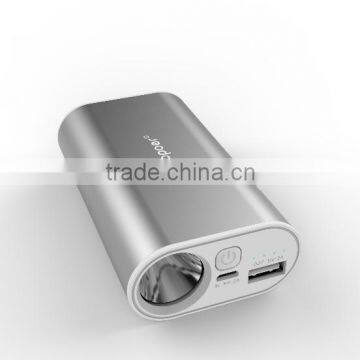 2016 New Arriving Mini Max Power Battery Charger 10000mAh With Super Powerful LED Torch