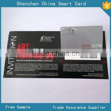 offset printing PVC discount gift card with OEM brochure