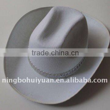 white cowboy hat