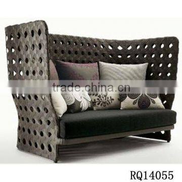 Rattan Love Sofa PE Rattan Alum Frame