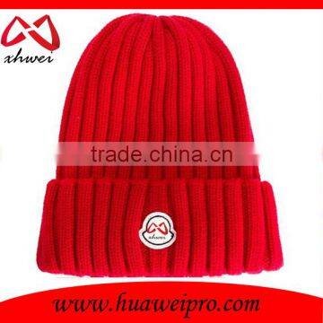 Custom Logo and Branded Long Knitted Beanie Hat Cotton and Acrylic Plain Beanie Cap Wholesale photo-4