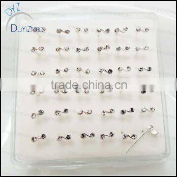 sterling silver nose stud pins piercing jewelry