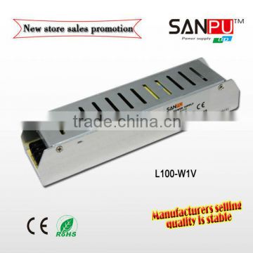 CE ROHS length strip type led strip power source 100w 12v