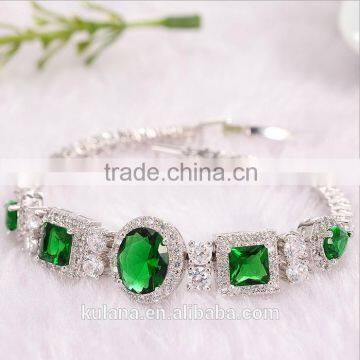 GSSL-4 Wholesale Fashion Hot Selling Brand Zircon Classical Silver Chain Bracelet