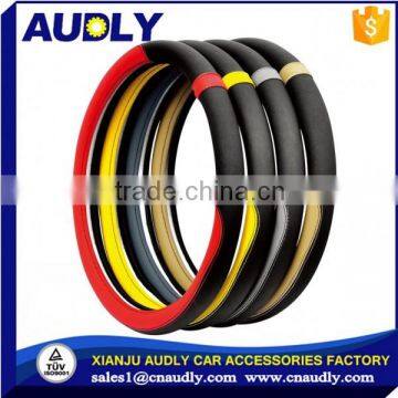 Automotive Interior Accessories 38cm Top Leather Steering Wheel Cover