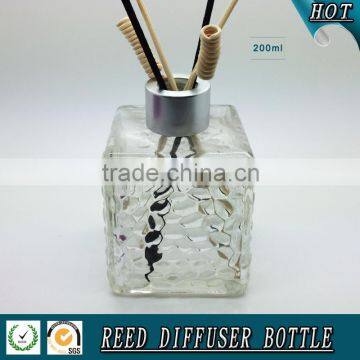 200ML square glass reed diffuser bottle