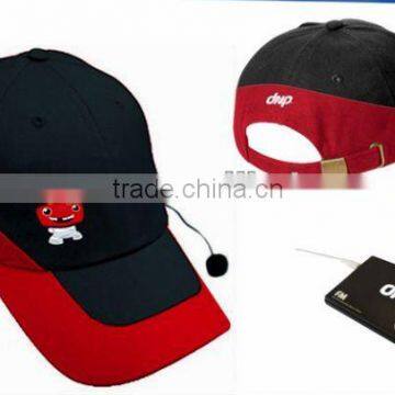 Cheapest Radio cap,FM cap, baseball cap with radio