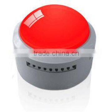 Custom LED Flashing Sound Button/Plastic Talking Buzzers/ Push Sound Button With Voice recordable Push Button