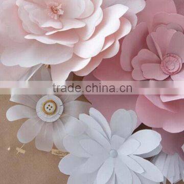 2015 delicate paper flower childrens party accessories/handmade paper flowers