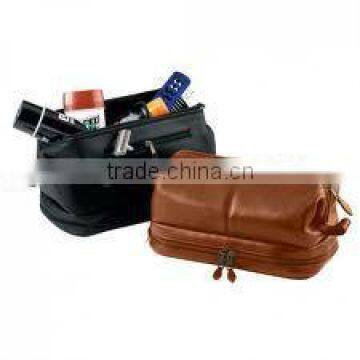 Leather Cosmetic bag(BSCI, ICTI, SA8000 and social audit factory)