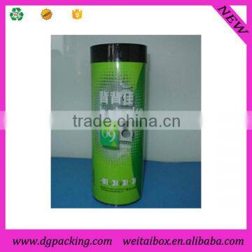 clear plastic cylinder container, Seamed Clear Plastic Tube with printing