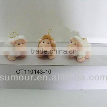 Hanging Sheep Decoration Plush Sheep Keychain