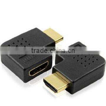 General design 90 degree right angle adapter HDMI male to HDMI female adapter with high quality