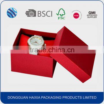 Custom logo cardboard paper printed watches with pillow