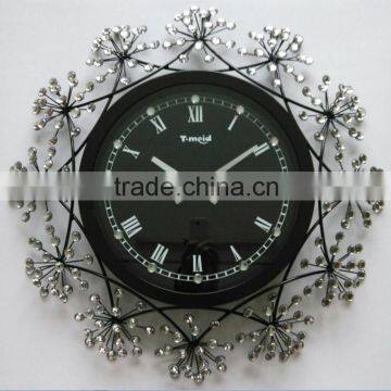 Christmas gift fashion wall clock metal wall clock home decor A battery wall clock Metal clock