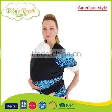 BCW-13 american style natural cotton baby wrap sling-style baby carrier 2016