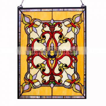 TW1824017, W18"H24" tiffany panel, hanging panel, tiffany windows, stained glass panel, stained glass windows