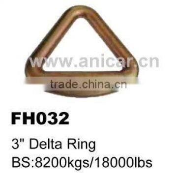 FH032 3" Delta Ring Hook zinc plated