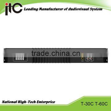 ITC T-30C Series Economical 30W 60W Support 2 Line and 2 Mic Input PA System Integrated Amplifier photo-3