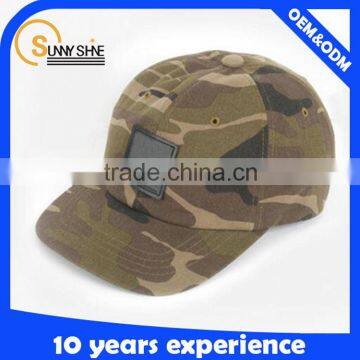 high quality 6-panel custom camo baseball cap /hat