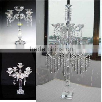 factory outlet K9 wholesale glass candelabra