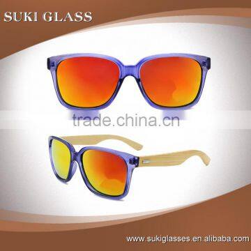 Handmade wood sunglasses polarized factory wholesale wooden temple glasses