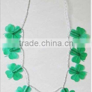 LED light up SHAMROCK necklace for st patrick's day