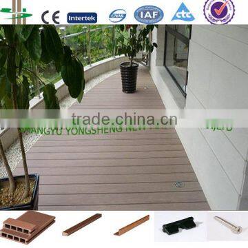 Composite wood terrace deck