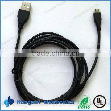 For android USB 2.0 A type male to micro B male power charge and data transfer USB cable