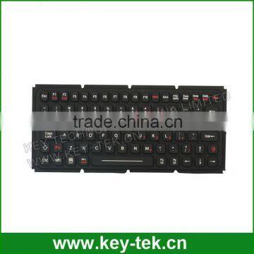 Custom IP65 Dynamic Sealed & Ruggedized Industrial Silicone Rubber Hygienic Keyboard