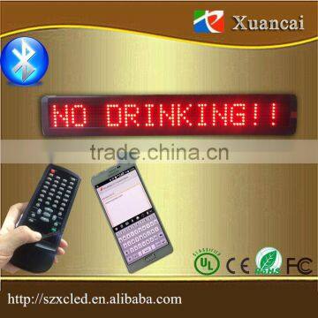 Car window rear Display Semioutdoor sunlight proof Bluetooth mobilephone simplify programe LED sign manufacturer