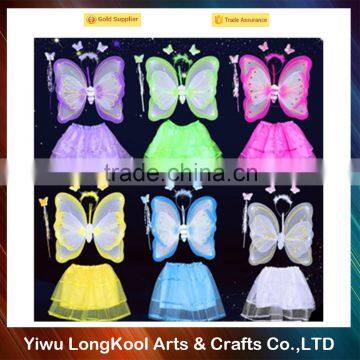 Wholesale Double Layer Dance Angel Light up Fairy Butterfly Wings Kids Led Wings photo-2